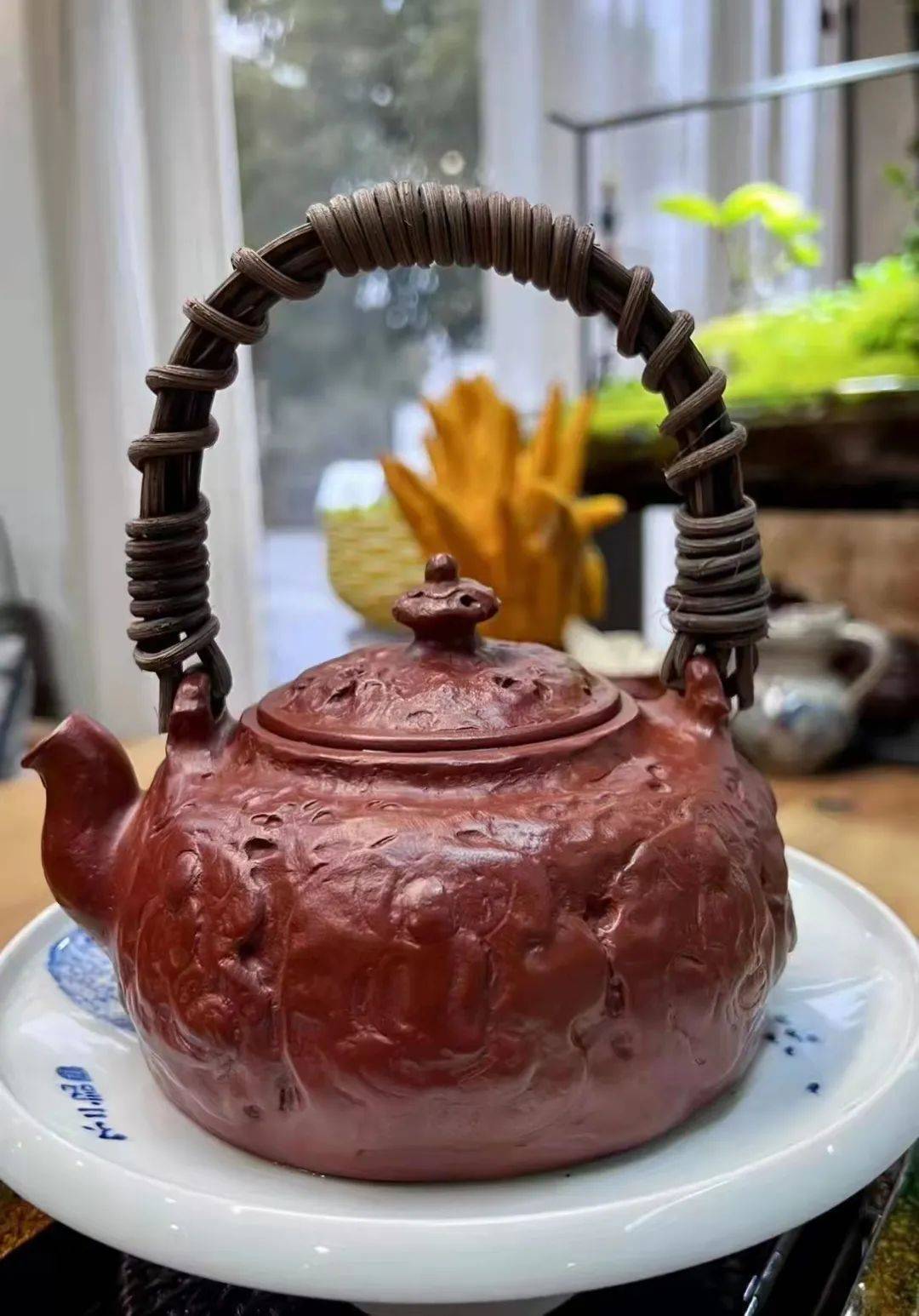 紫砂王朝殷俊峰大红袍花器高手灵气雅意