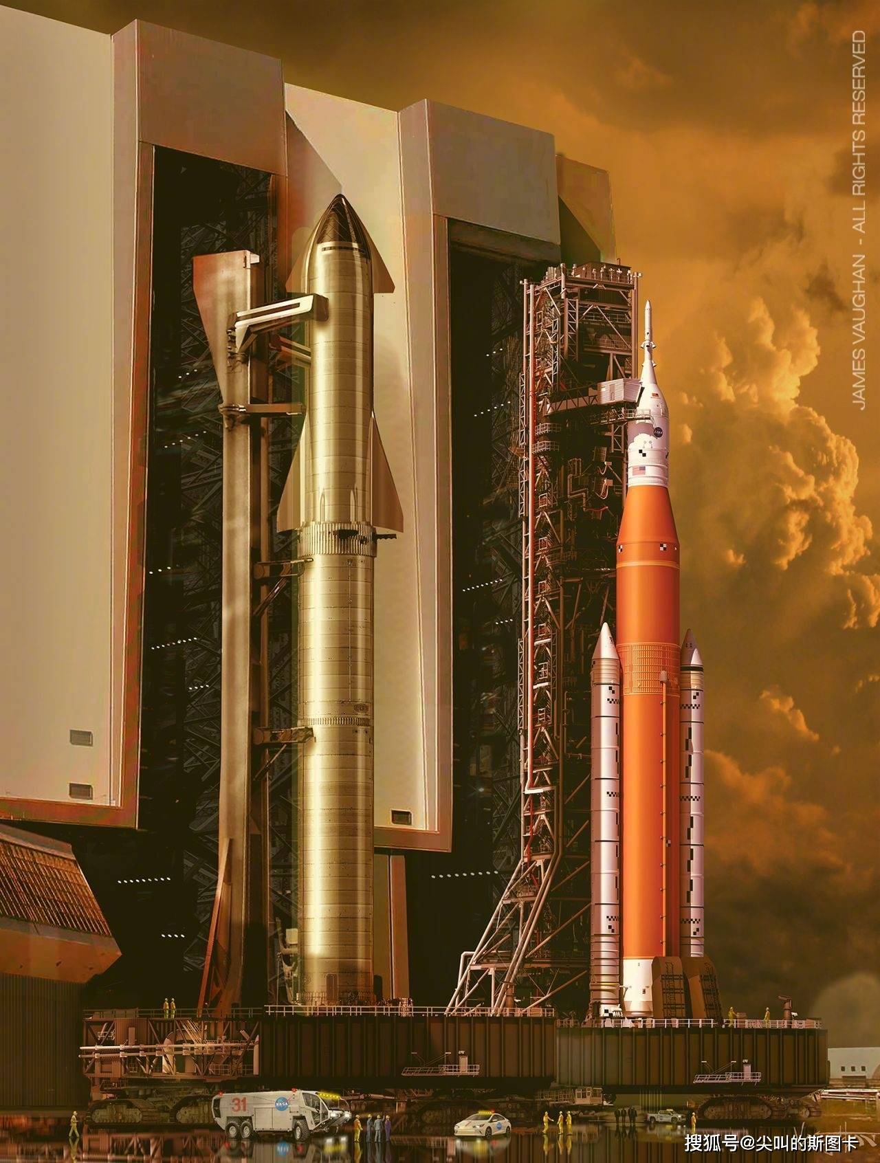 美国新一代登月火箭sls出厂,源自航天飞机,一点火就是41亿