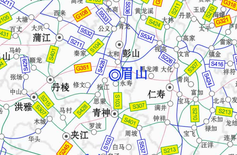 涉及仁寿多乡镇四川省普通省道网布局规划来了