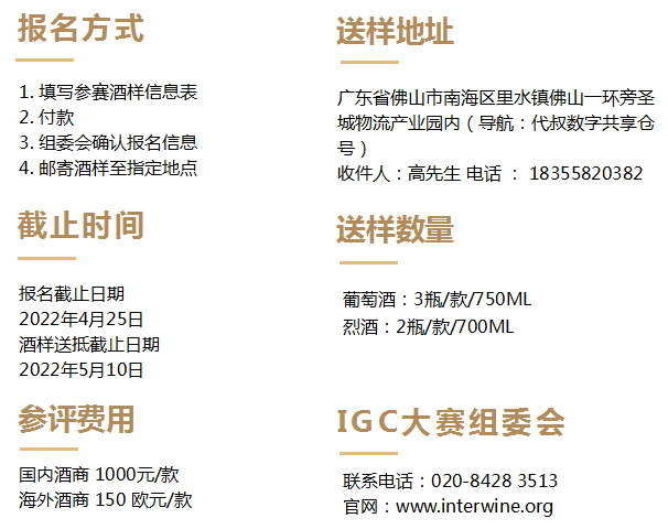 国际|全球首创:“第25届IGC国际葡萄酒烈酒大赛”世界MW领衔欧洲和亚洲两大赛场