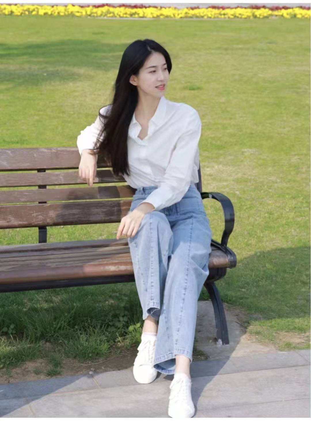 长袖衬衣怎么搭配下身好看