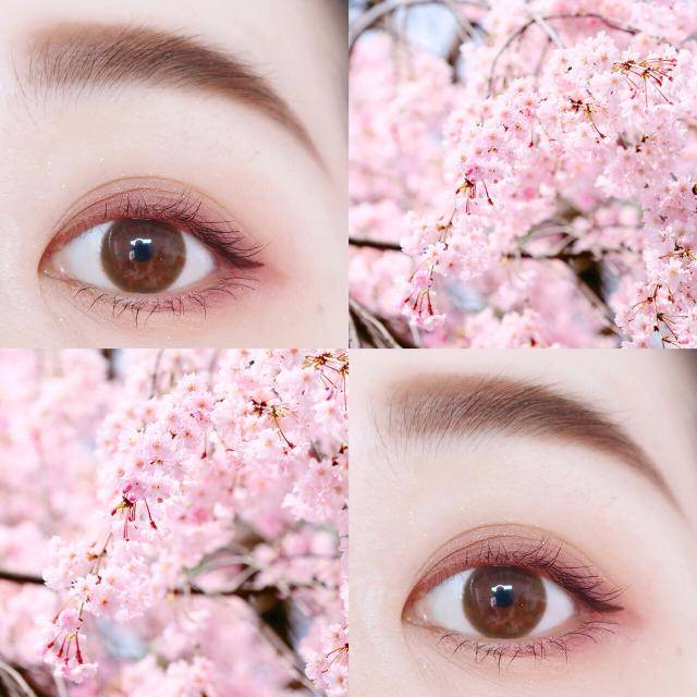姐妹春日樱花日系仙女粉嫩眼妆