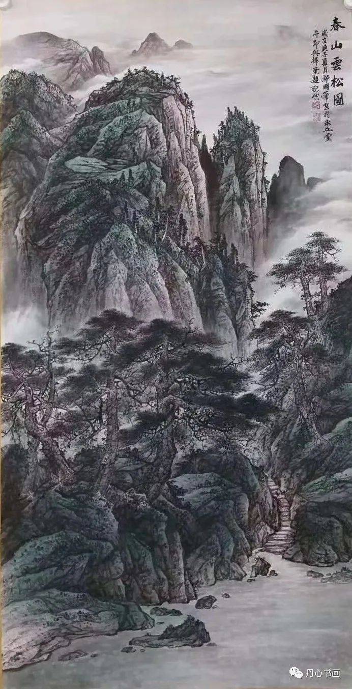 构图雄浑,飘逸稳重|山水画家邓国峰_作品_桂林_自然