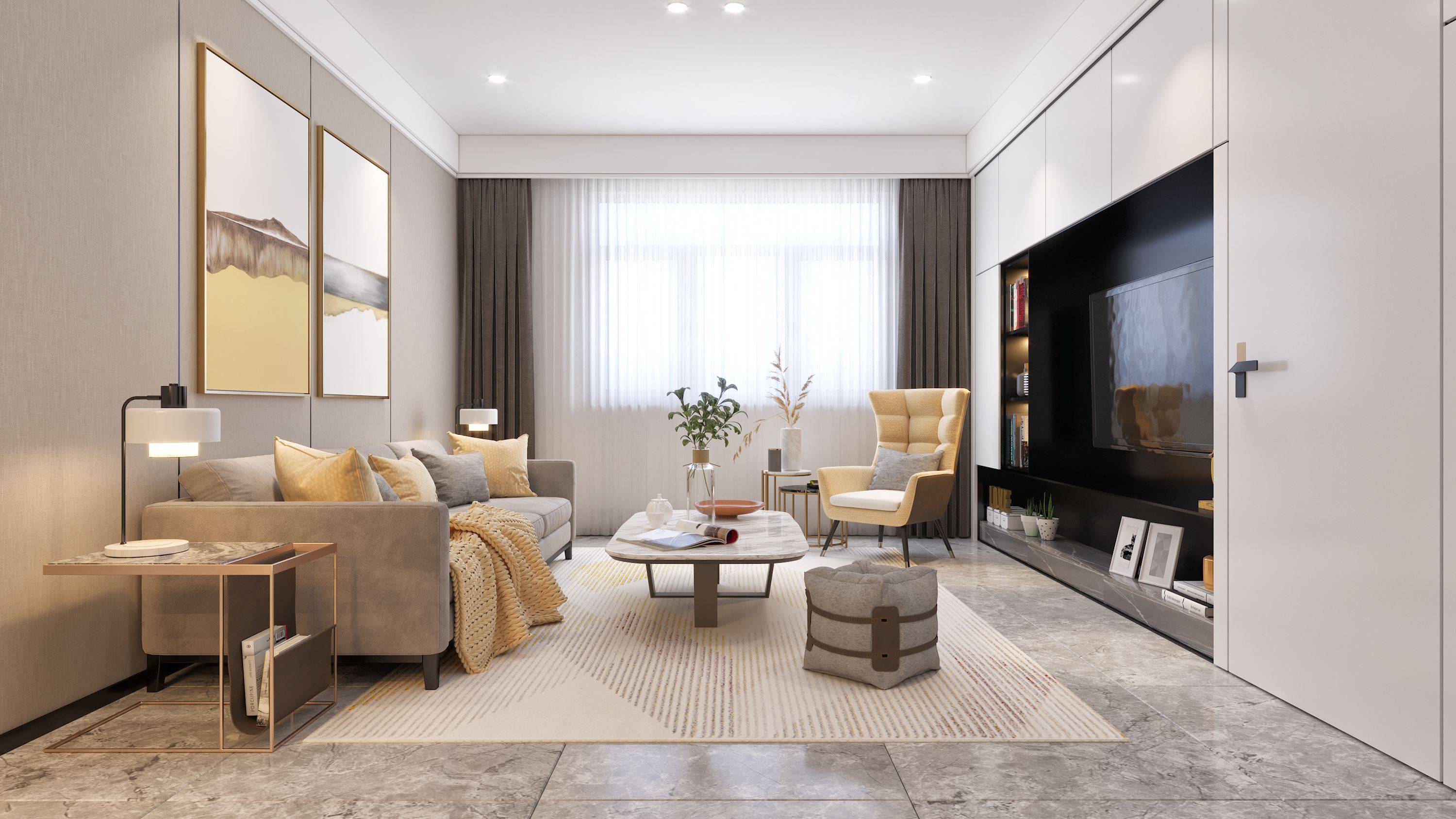 楼房,若不是天花板有梁或者需要安装中央空调的话,能不做吊顶的地方