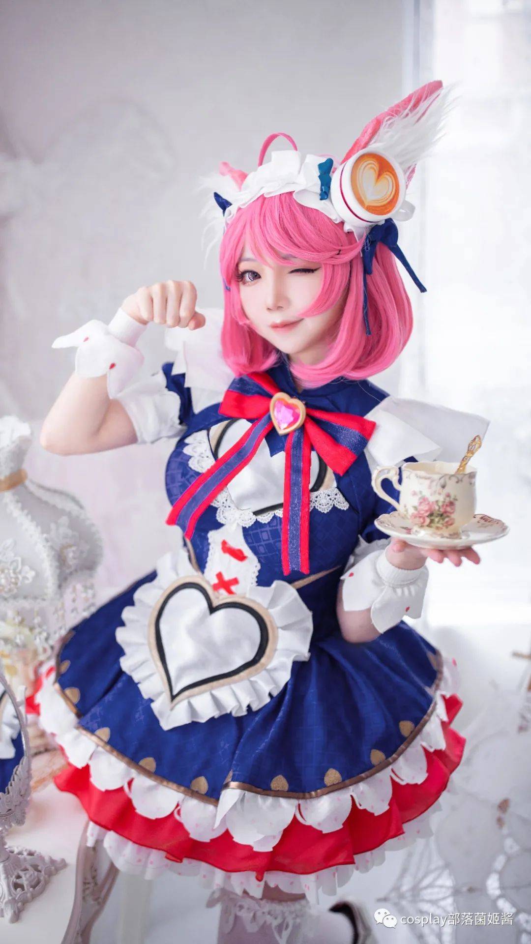 cos王者荣耀妲己女仆咖啡cos正片楚楚子