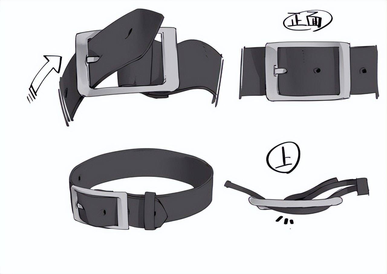 动漫腰带怎么画教你腰带皮带的画法的要点