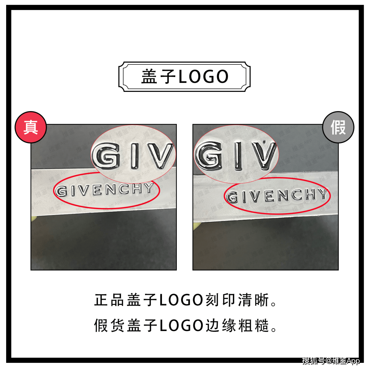 对比GIVENCHY/纪梵希四宫格散粉真假鉴别