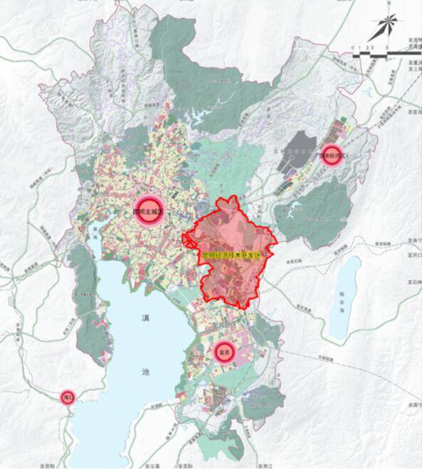 昆明经开区地图全图图片