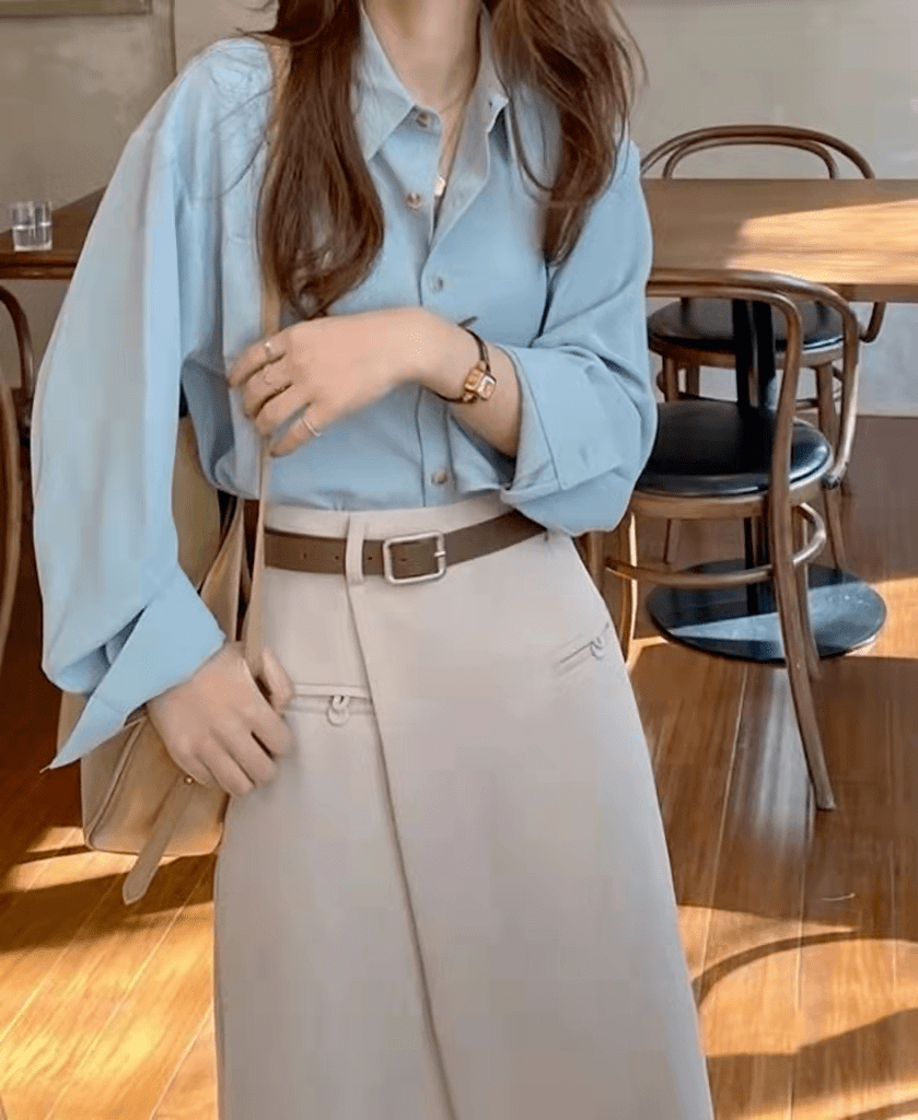 整体 今年流行这4种颜色衬衫,显白又气质