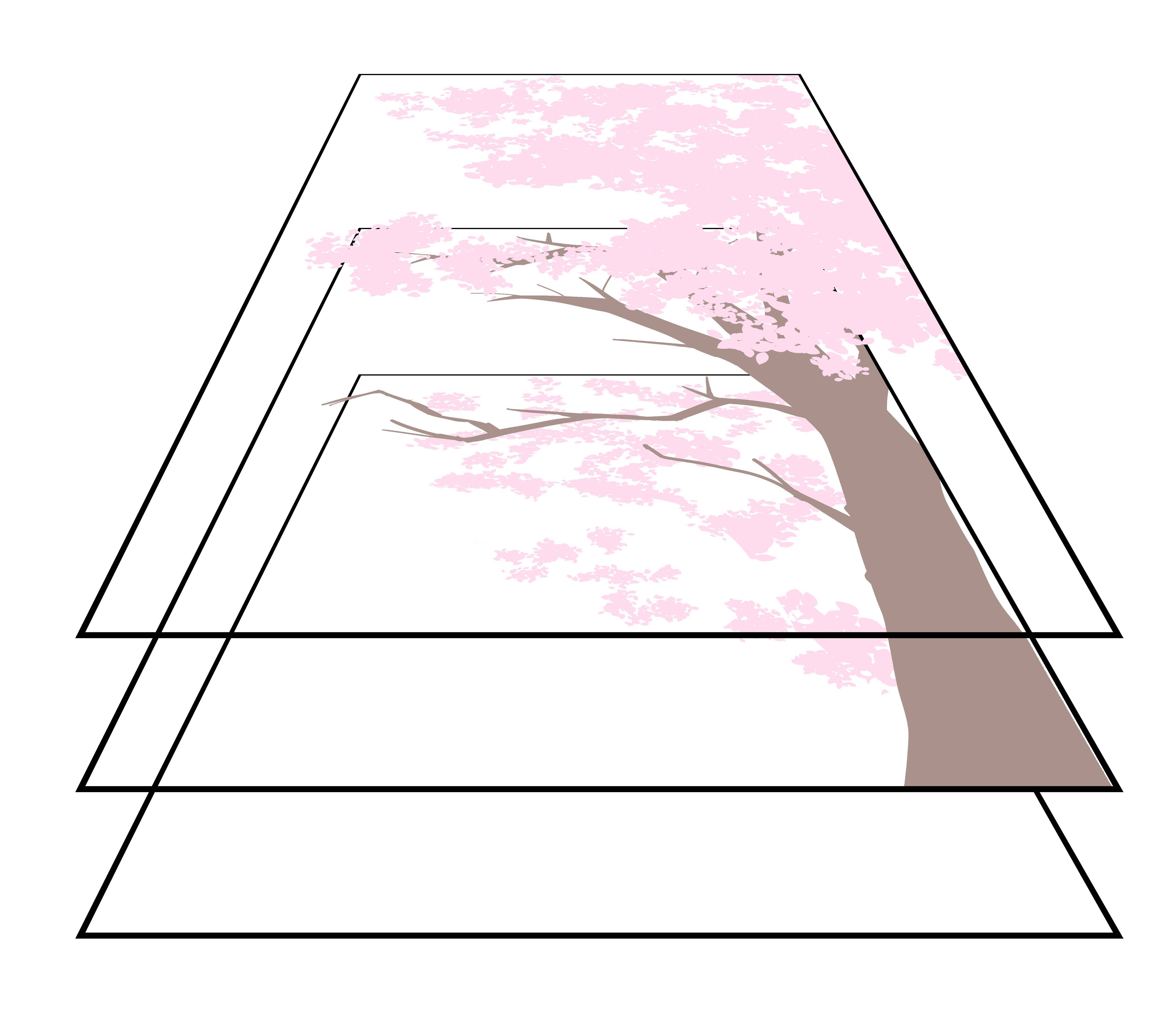 日系樱花怎么画好看教你简单的樱花树的画法教程
