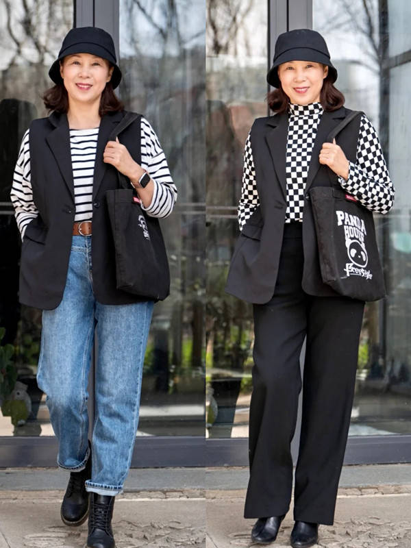 60岁女人会打扮更优雅这位奶奶用一衣多穿诠释老年人的体面