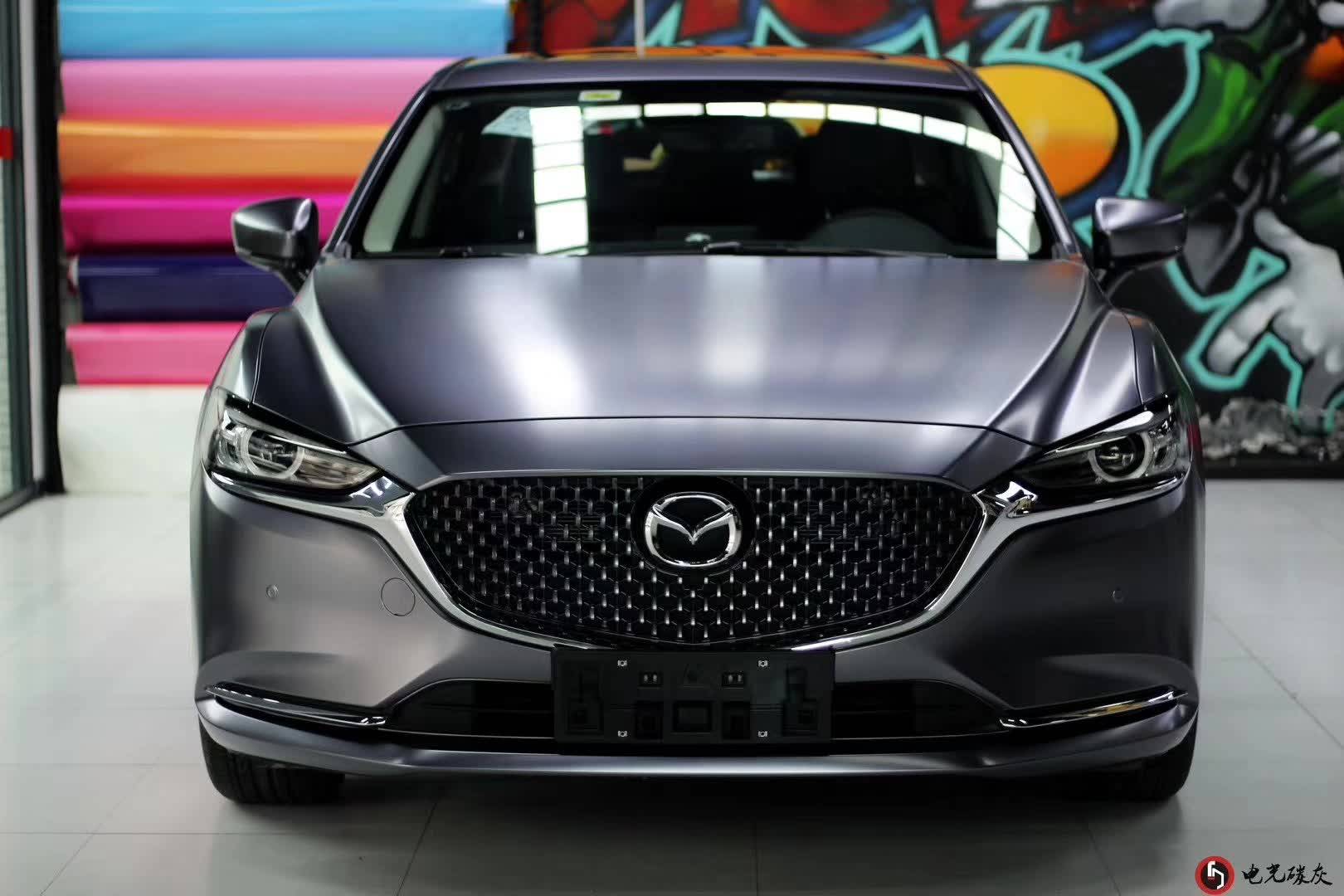 帅爆了没有? 马自达阿特兹skto电光金属碳灰改色膜