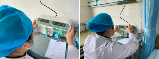 提示排查故障发生原因,并按操作流程解除故障问题,保障患者的正常输液