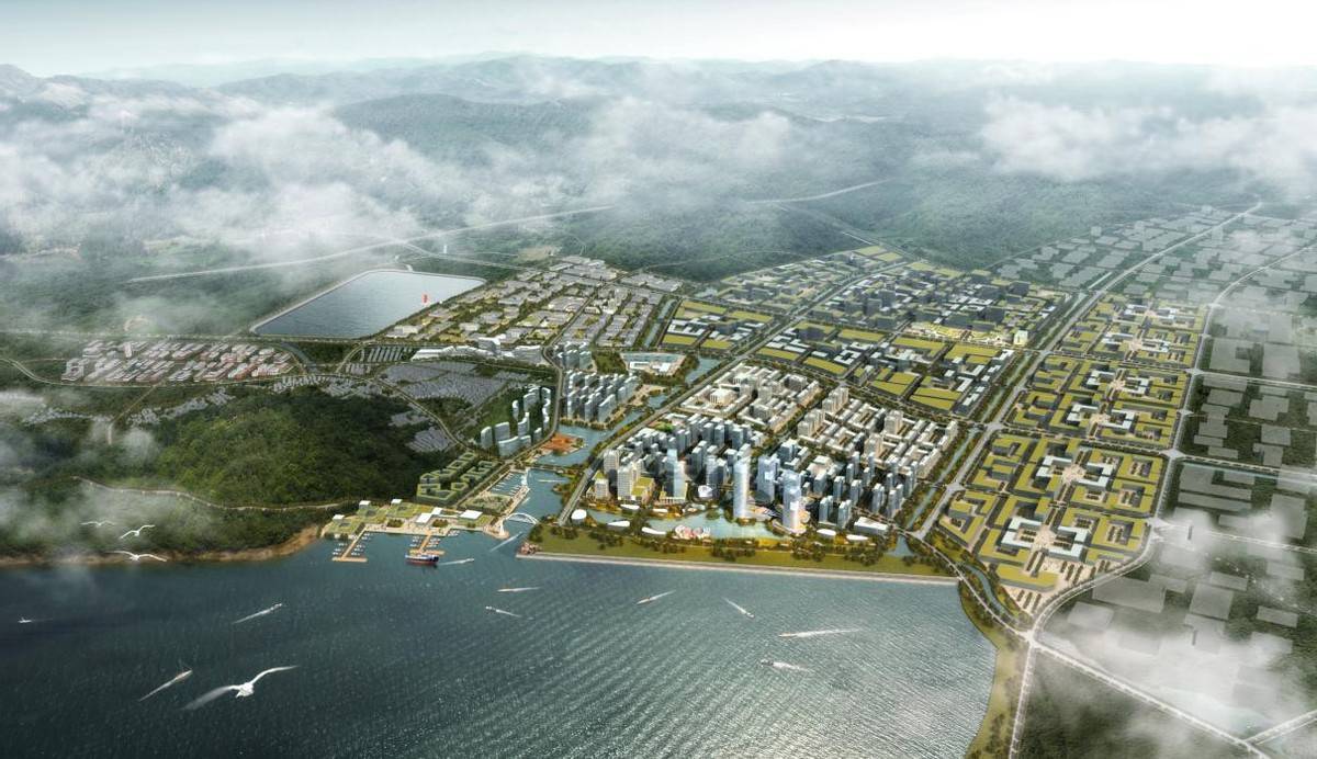 普陀区展茅街道处于舟山新区规划中的生态带和北部产业带的交汇之处