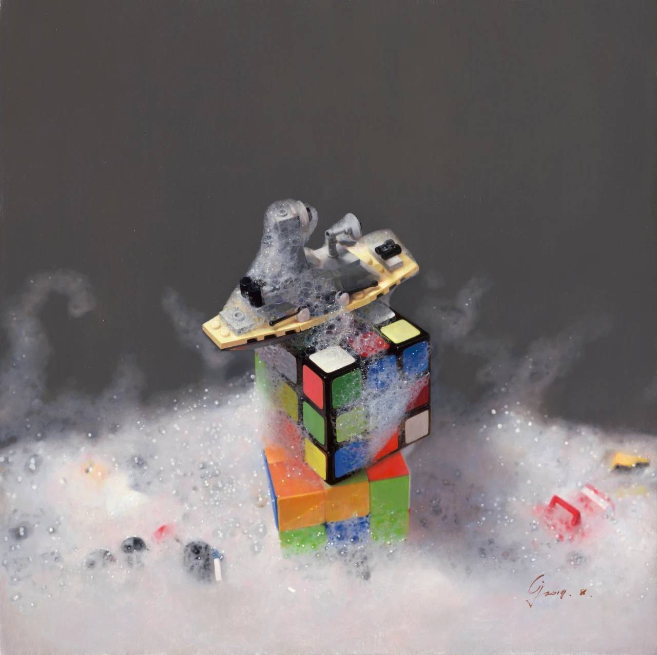 超写实油画作品蔡杰