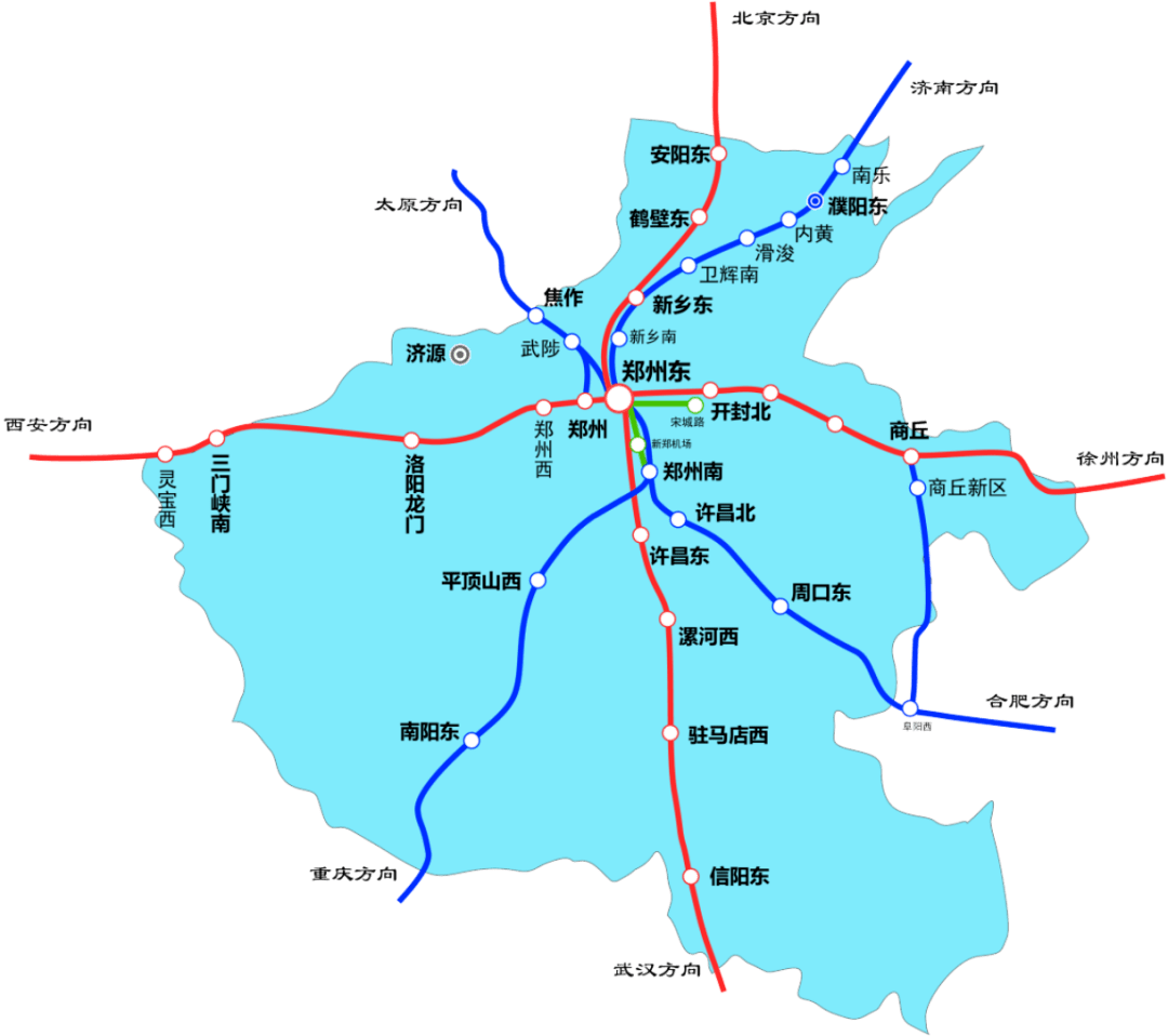 河南高铁规划图2035图片