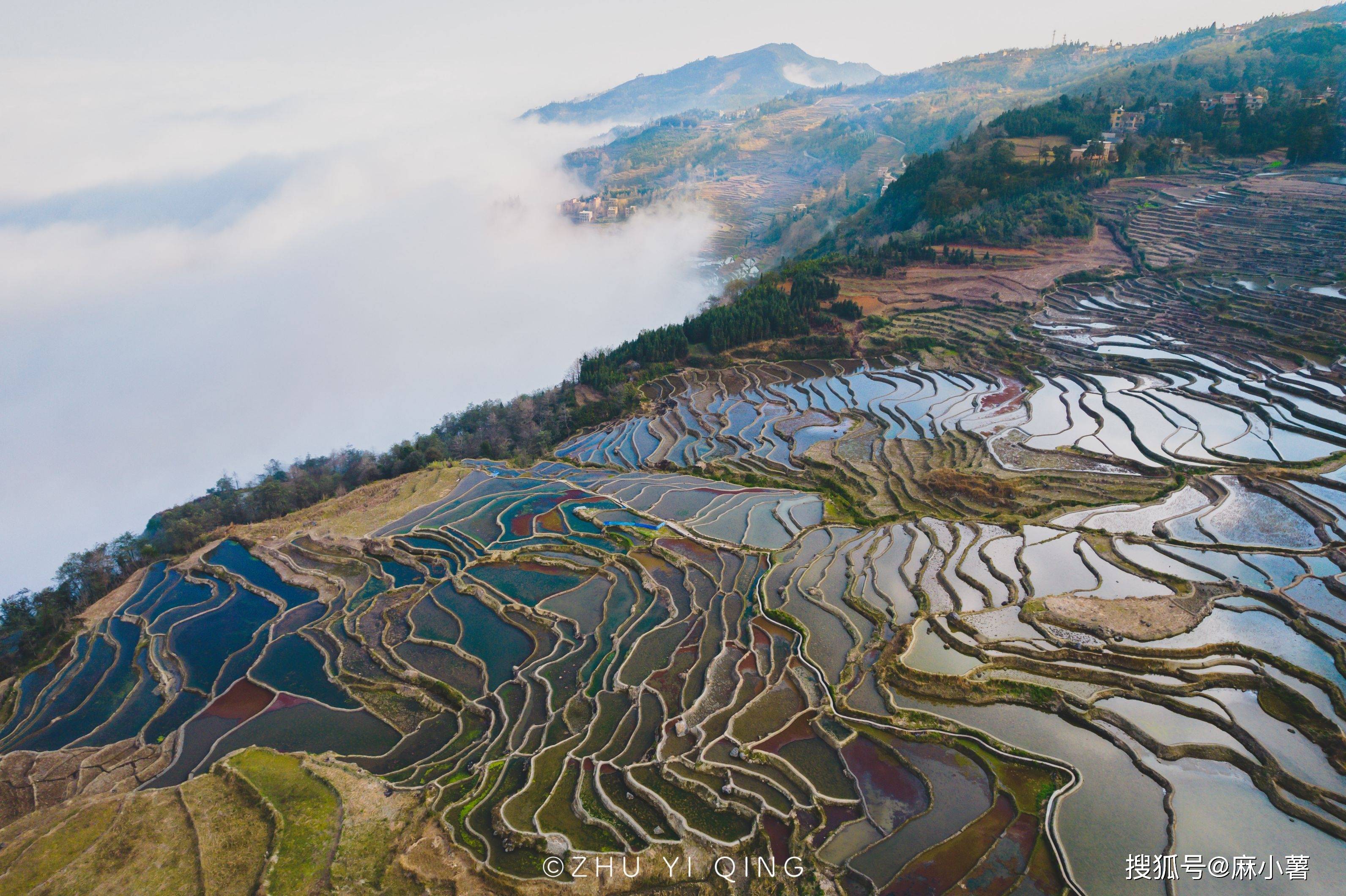 雲南紅河有一處絕美梯田,被列為世界遺產,五彩斑斕景象壯觀_哈尼_元陽