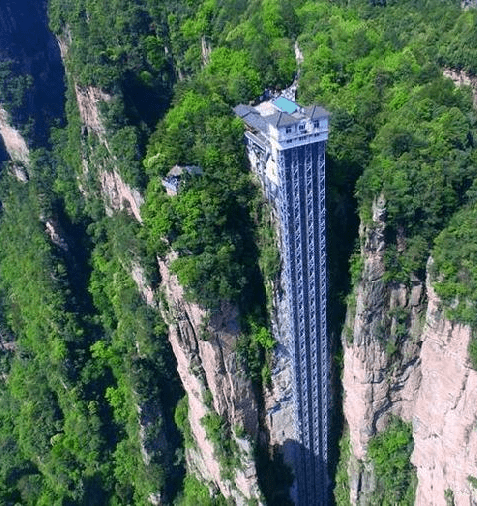 悬崖边建电梯,5小时路程1分钟搞定