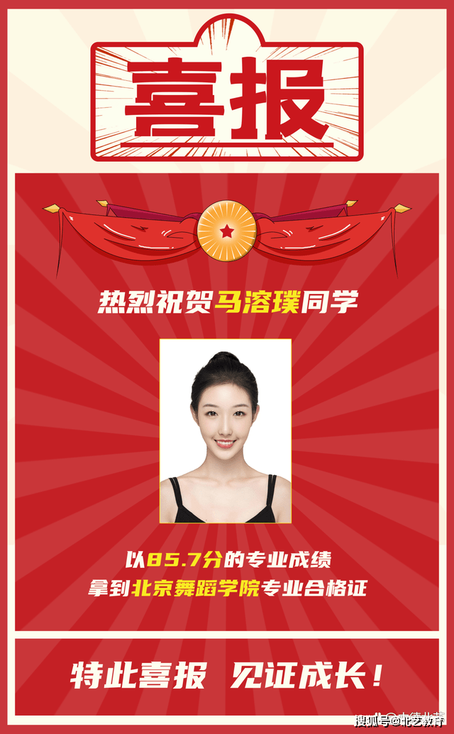 喜报热烈祝贺中德北艺22届学员斩获北京舞蹈学院双第三第六名合格证