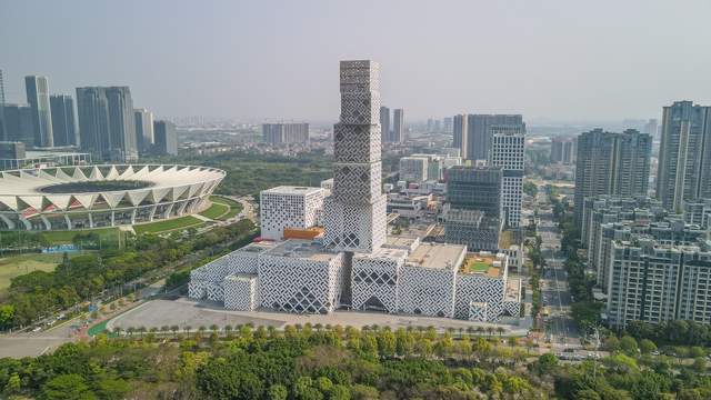 原创佛山城市新地标东平河畔坊塔造型奇特视觉冲击力超强