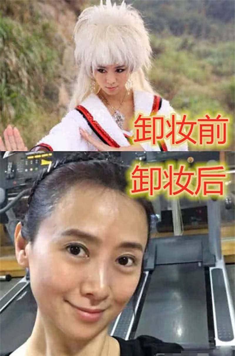 原創活佛濟公演員卸妝後白雪變女神必清成為男神50歲的她最美