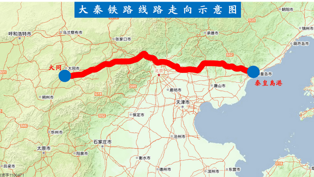 大秦铁路,简称大秦线,位于我国华北地区