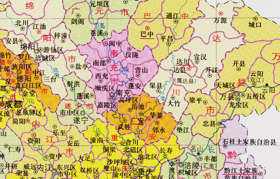 四川省的區劃變動18個地級市之一南充市為何有9個區縣