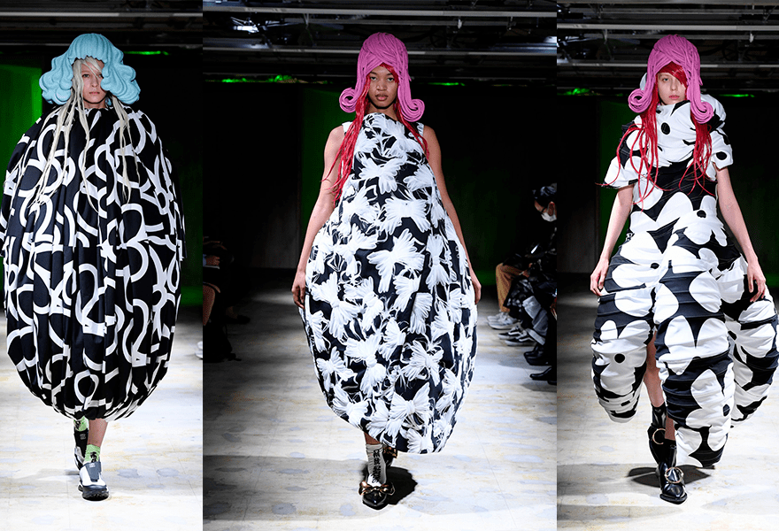 des gar04ons 2022春夏系列,夸张的抽象造型,简约更添特色_服装