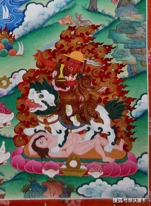 唐卡中比较少见的主尊类型_金刚吉_哈尔_右手 唐卡中比较少见的主尊类型_金刚吉_哈尔_右手