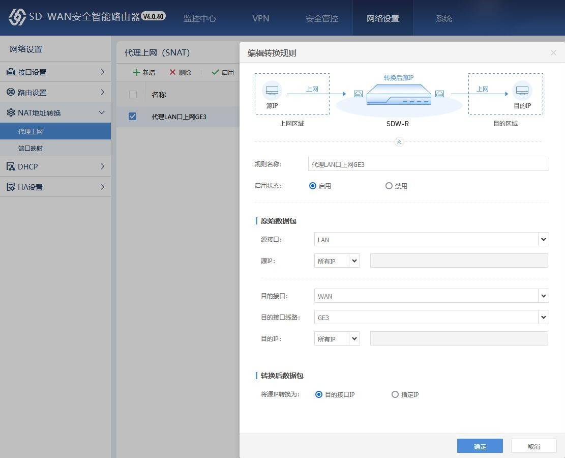 深信服上網行為管理下一代防火牆安全智能路由器該如何組網