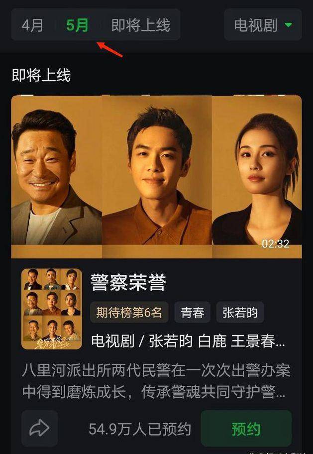 原创警察荣誉启幕白鹿张若昀出演王景春徐开骋参演