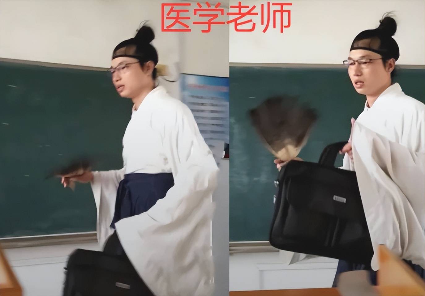 若各科老师穿汉服会咋样？学生：差点穿越，好在有德云社在逃成员