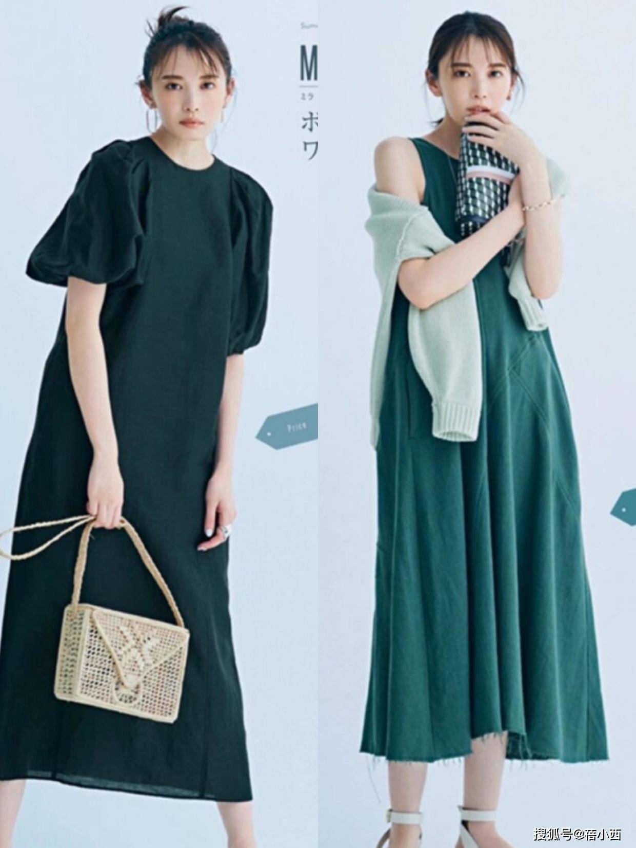 初夏不知道穿什么才时髦？看日本女人的“连衣裙”搭配，太优雅了