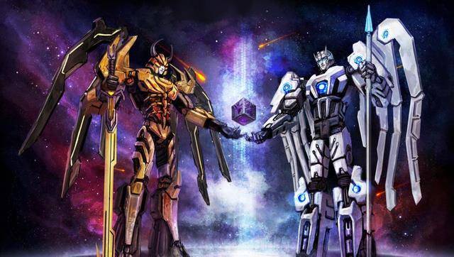 原创变形金刚宇宙金光闪闪的塞伯坦创世者元始天尊造型重涂