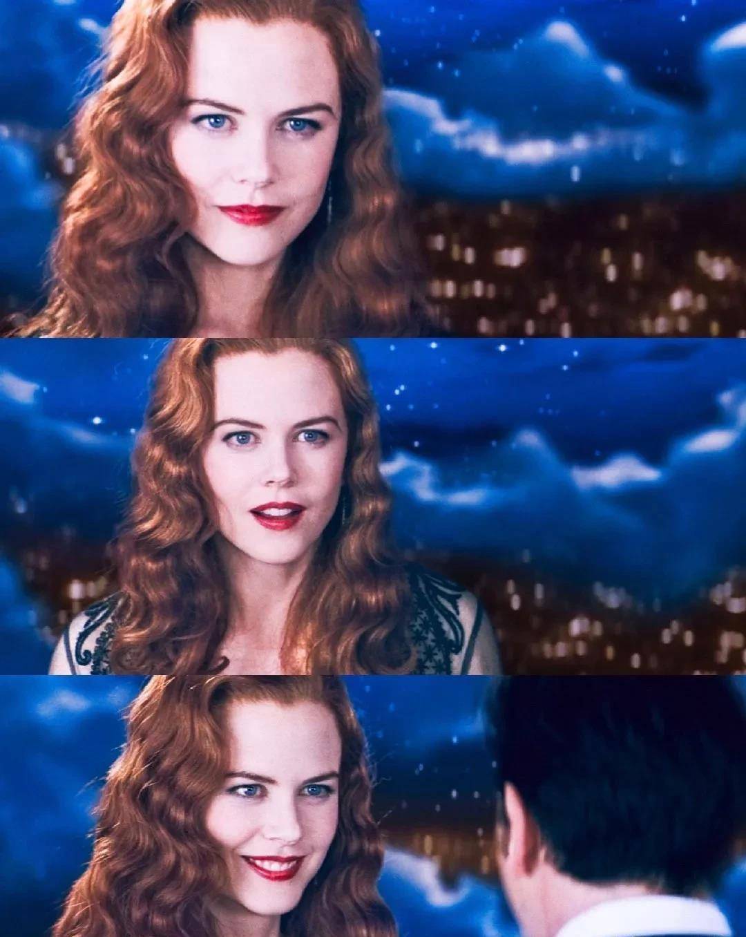 原创53岁的妮可基德曼气质太美一身白衣干练优雅不打针的脸真实美