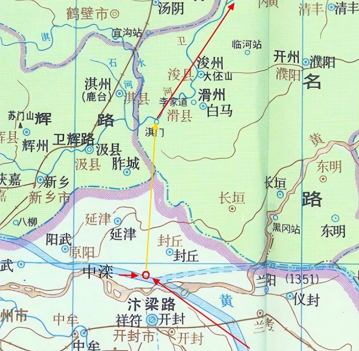 明清衛河漕運常缺水而黃衛最近僅50公里當時有無引黃入衛想法