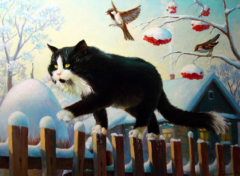 俄罗斯艺术家kharchenkoivannikolaevich有趣的油画作品