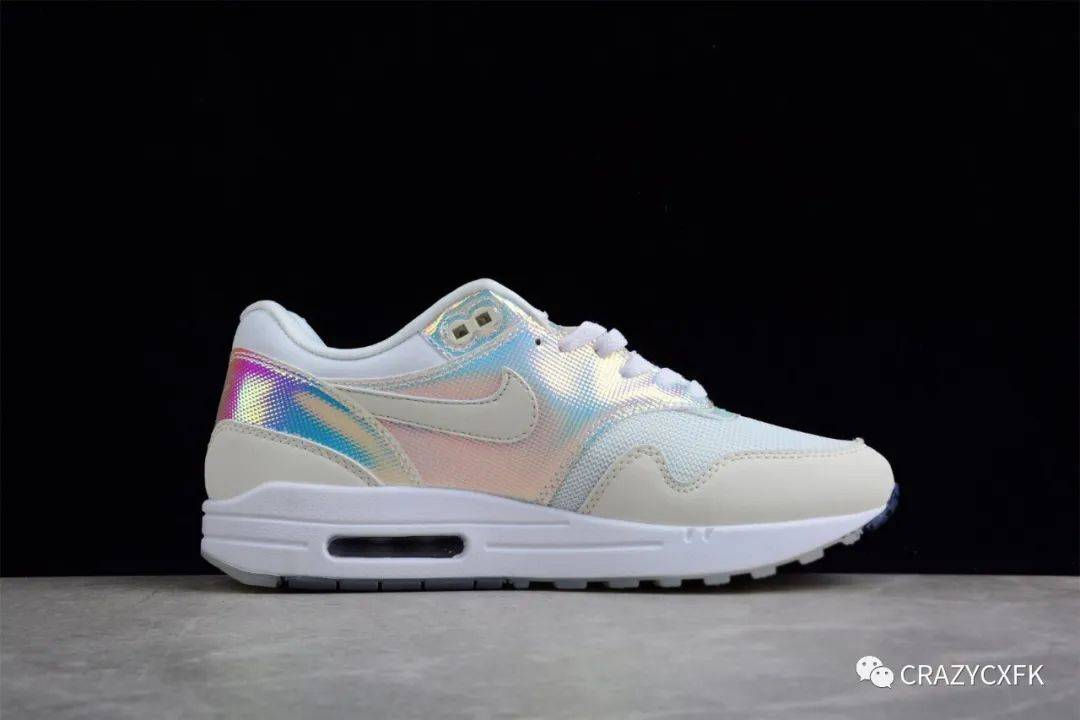 耐克彩虹渐变光之城nikeairmax1lavillelumiere半掌气垫复古跑步鞋