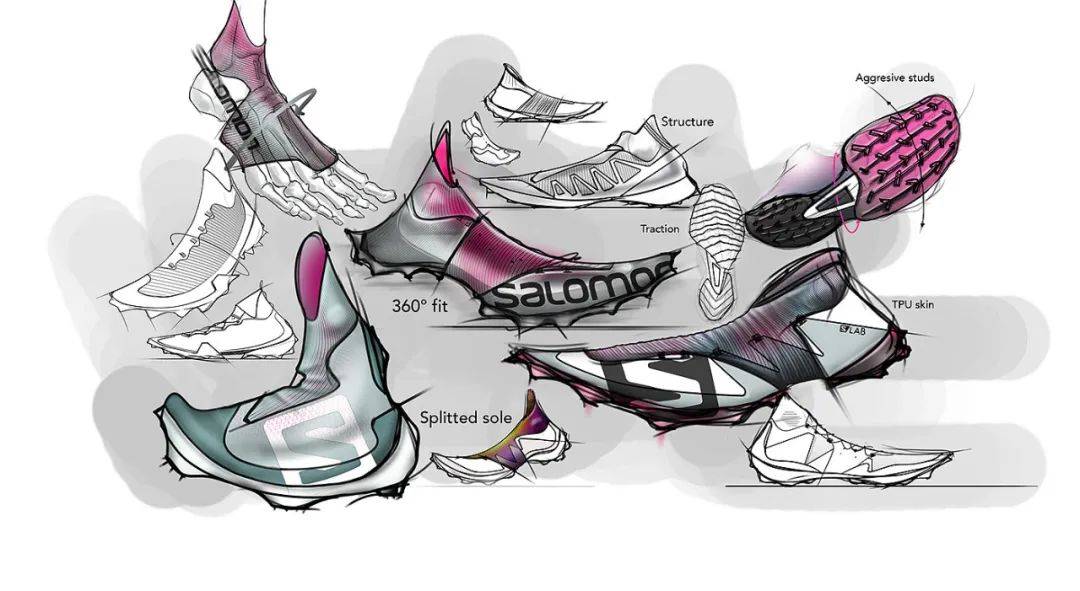 工业设计手绘鞋子图片