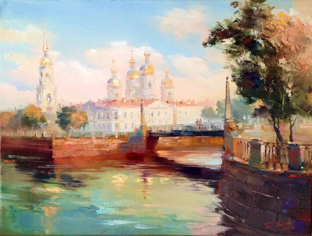我爱我的列宁格勒圣彼得堡,城市油画|俄罗斯艺术家:巴格贝姆