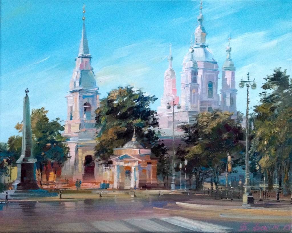 我爱我的列宁格勒圣彼得堡,城市油画|俄罗斯艺术家:巴格贝姆