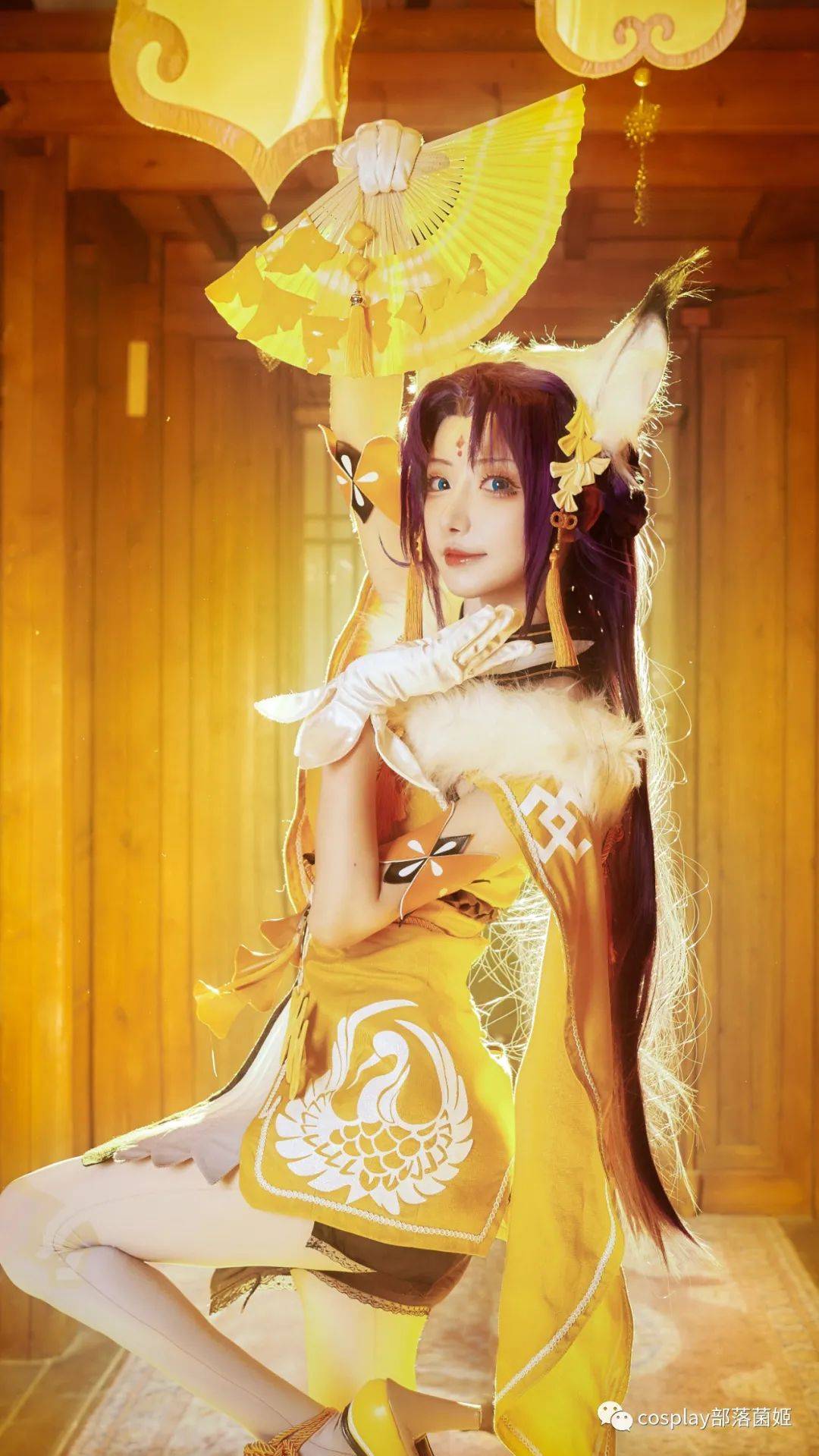 cos王者荣耀貂蝉惊鸿月影cos正片紫氯氯