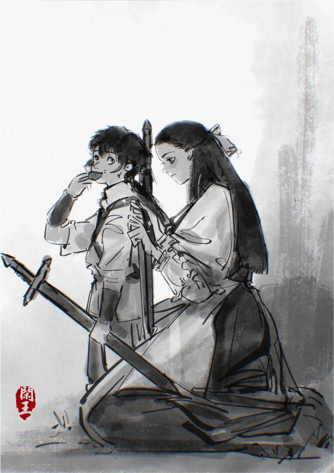 龙皓晨与白玥的守护,是双向的.