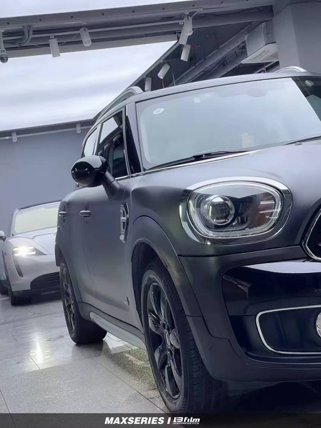 lbfilm改色膜mini-cooper小珍珠金属黑