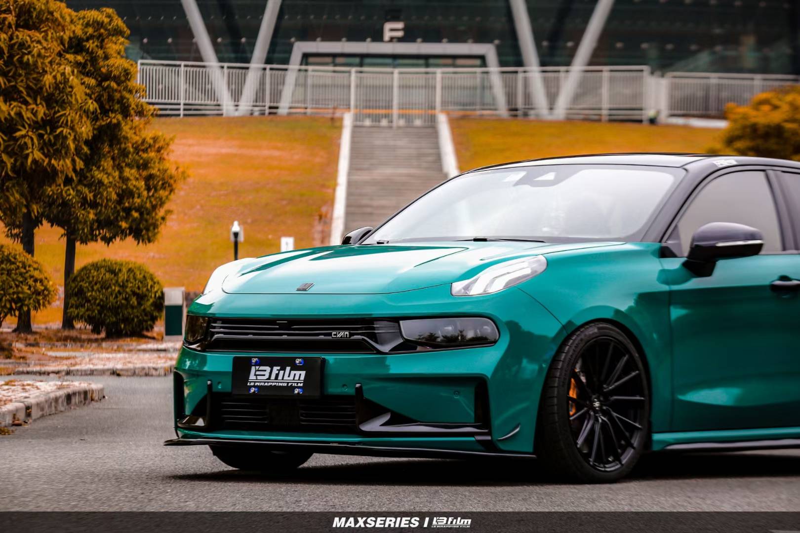 领克03lbfilm改色膜原厂漆地狱绿