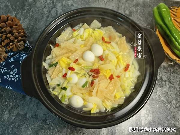 肉皮白菜汤图片