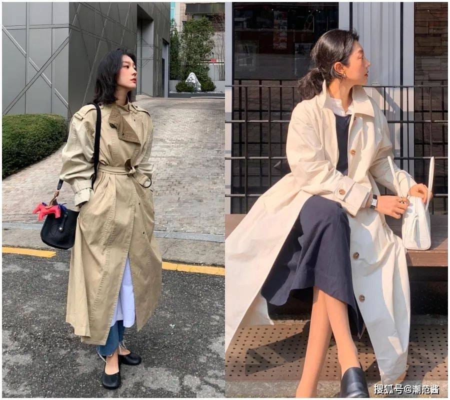 韩国模特兼穿搭博主徐智妍,白衬衫配直筒裤,简约又时髦