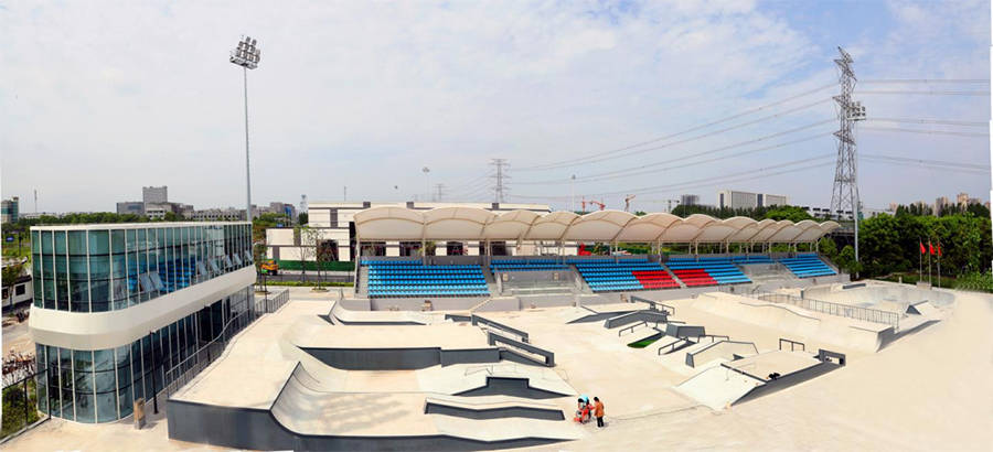 杭州亚运滑板公园图片