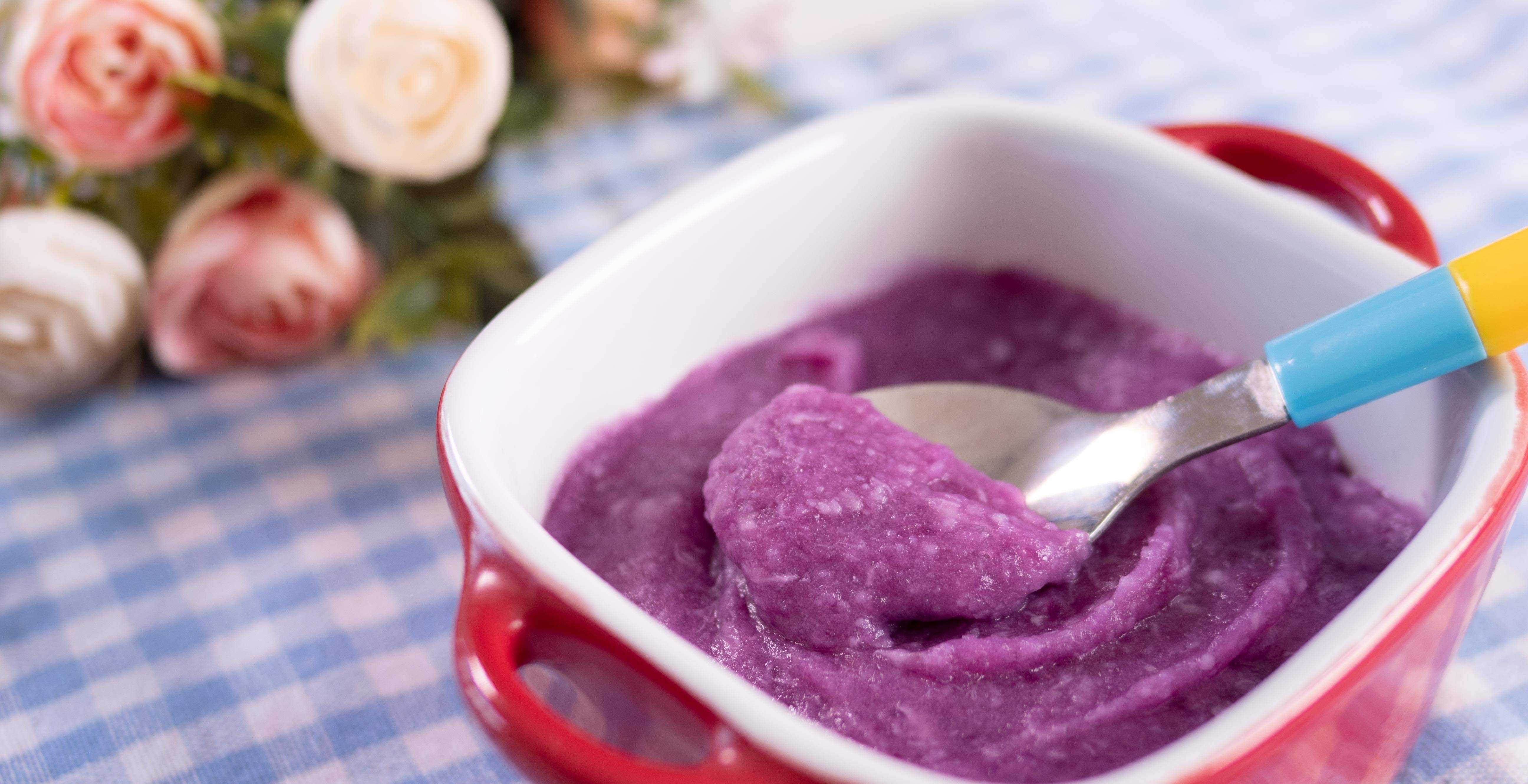 原创教你营养美味的奶香紫薯泥简单易学超好吃隔壁小孩馋得不行