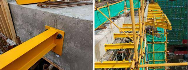 新型悬挑承力架施工步骤